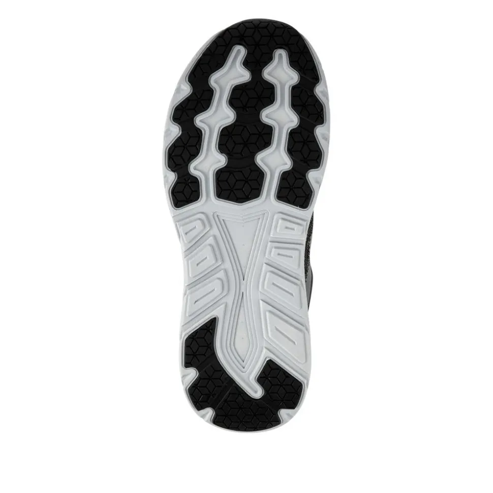 Easy Step In Memory Foam Lace Up Trainers - Grey