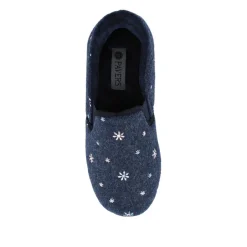 Easy Step In Memory Foam Slippers - Navy