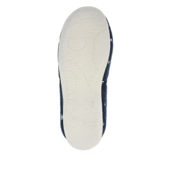 Easy Step In Memory Foam Slippers - Navy