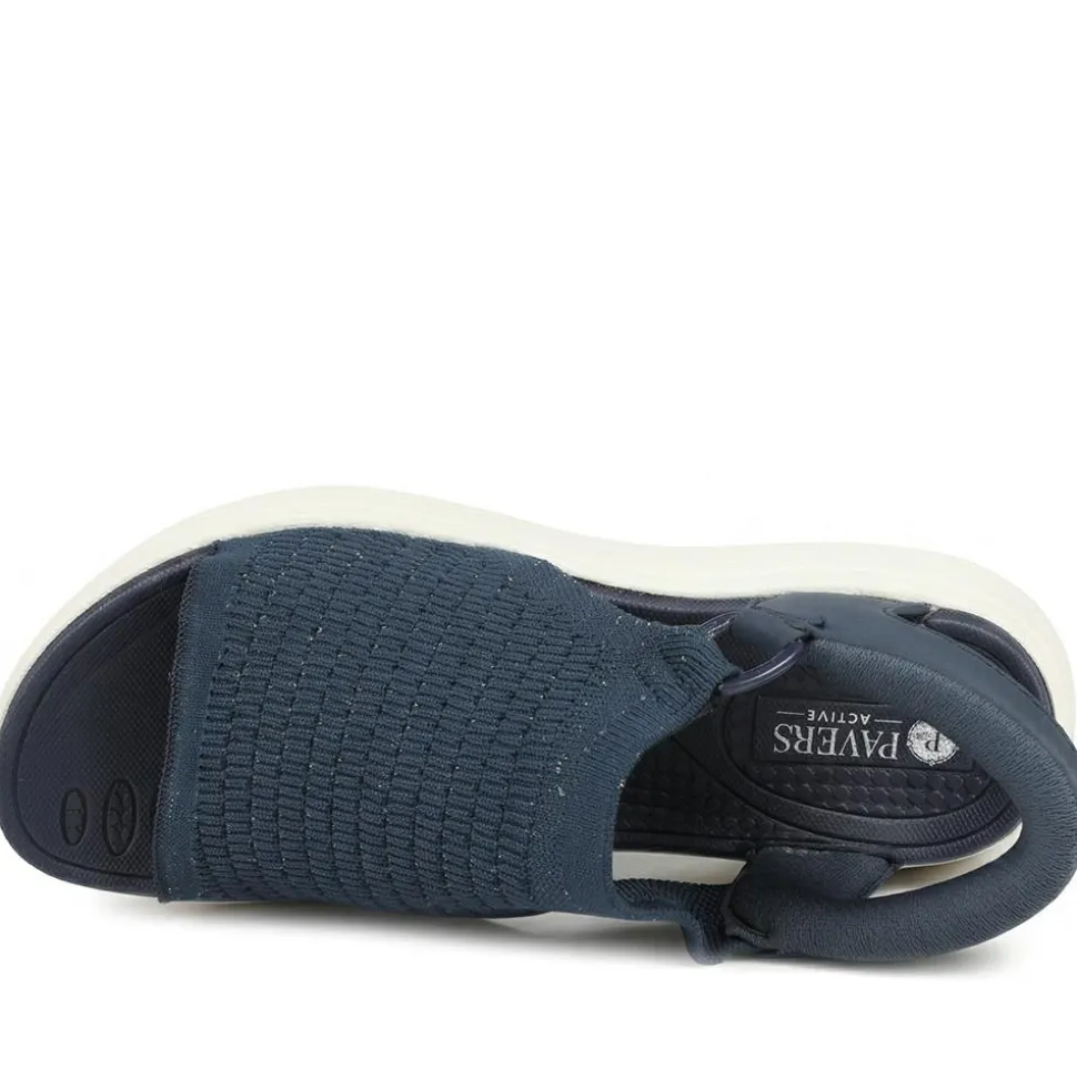 Easy Step In Stretch Fit Sandals - Navy