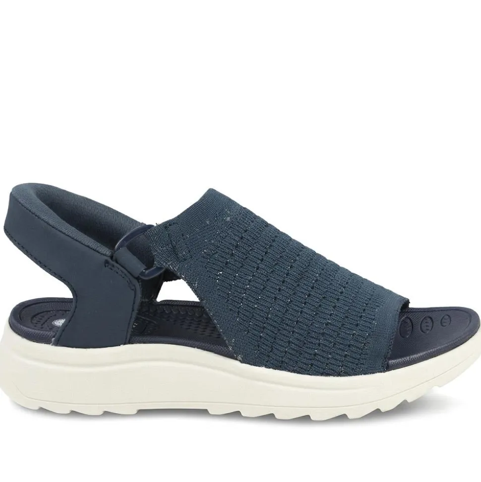 Easy Step In Stretch Fit Sandals - Navy