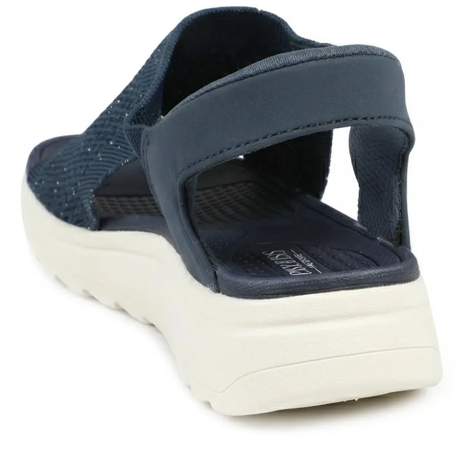 Easy Step In Stretch Fit Sandals - Navy