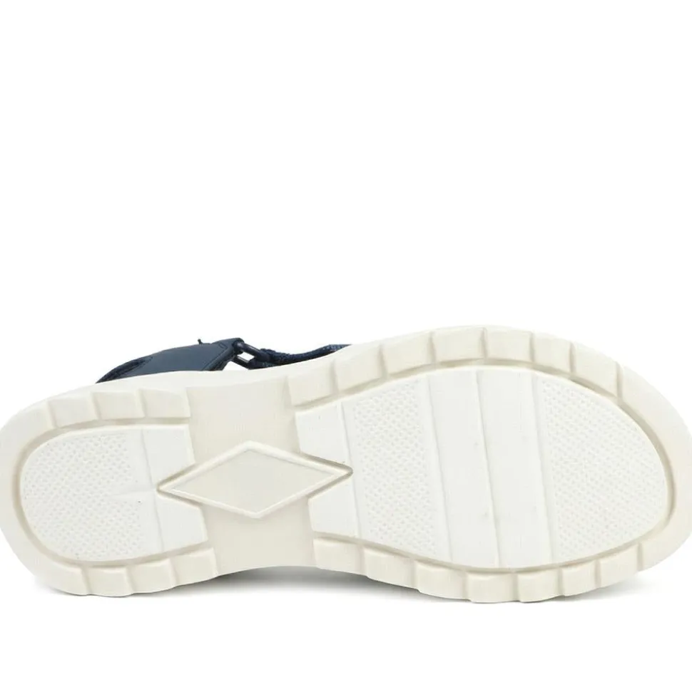 Easy Step In Stretch Fit Sandals - Navy