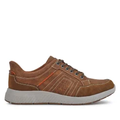 Easy Step In Wide Fit Bungee Laced Shoes - Brown
