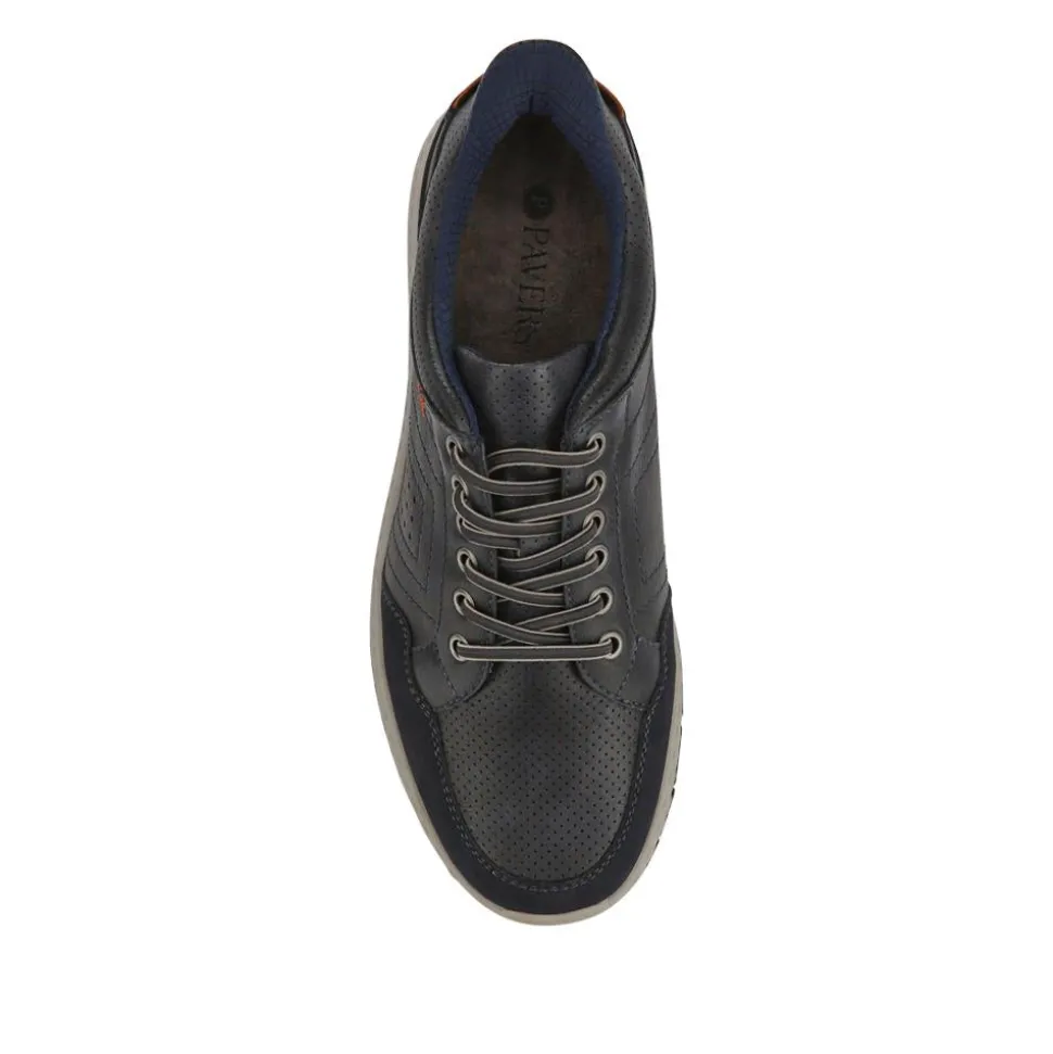 Easy Step In Wide Fit Bungee Laced Shoes - Navy