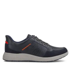 Easy Step In Wide Fit Bungee Laced Shoes - Navy