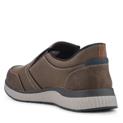 Easy Step In Wide Fit Laceless Shoes - Dark Brown