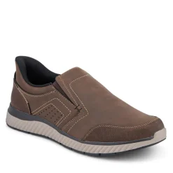 Easy Step In Wide Fit Laceless Shoes - Dark Brown