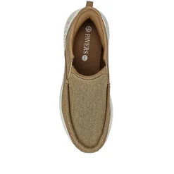 Easy Step In Wide Fit Laceless Trainers - Beige