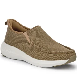 Easy Step In Wide Fit Laceless Trainers - Beige