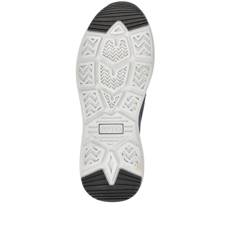 Easy Step In Wide Fit Laceless Trainers - Navy