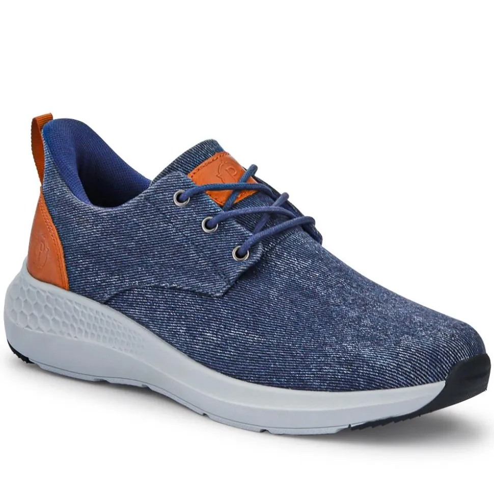Easy Step In Wide Fit Lightweight Trainers - Navy