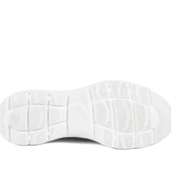 Easy Step In Wide Fit Memory Foam Lace Up Trainers - Charcoal