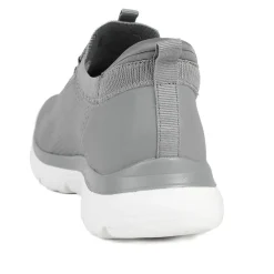 Easy Step In Wide Fit Memory Foam Lace Up Trainers - Charcoal