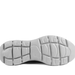 Easy Step In Wide Fit Memory Foam Lace Up Trainers - Navy