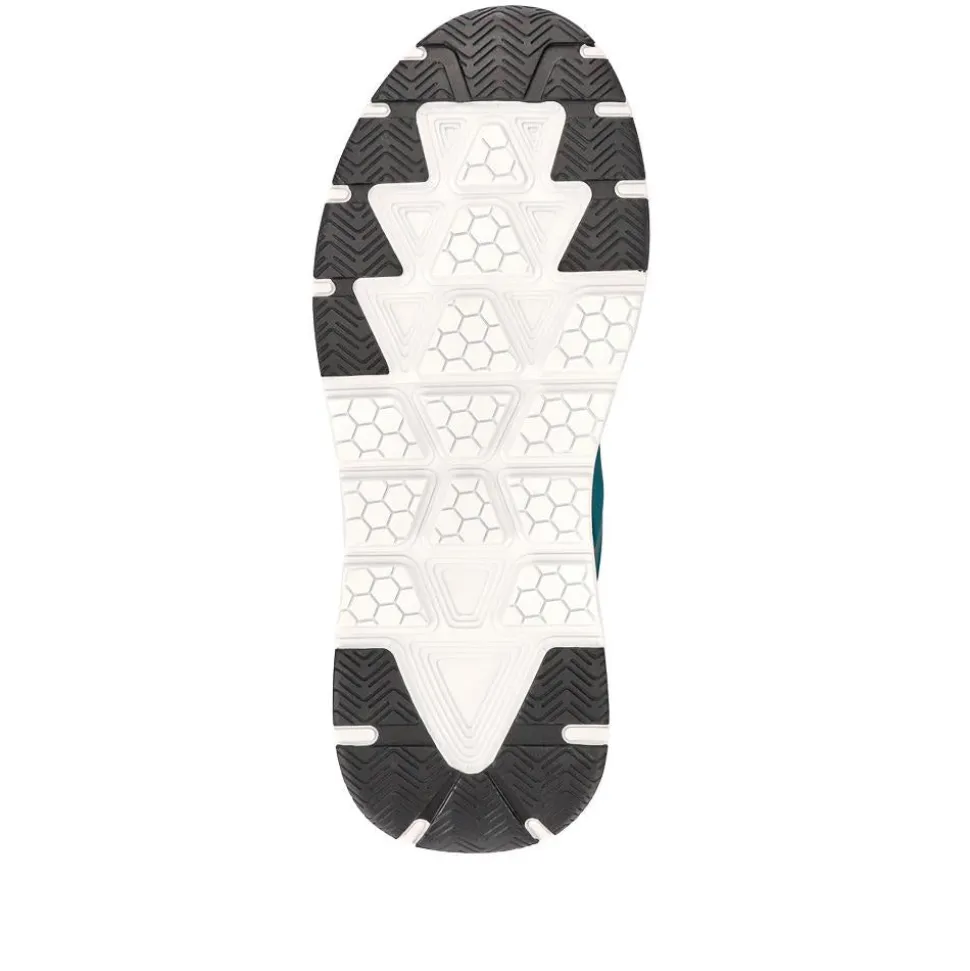 Easy Step In Wide Fit Memory Foam Trainers - Aqua