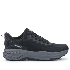 Easy Step In Wide Fit Memory Foam Trainers - Black
