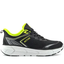 Easy Step In Wide Fit Memory Foam Trainers - Black