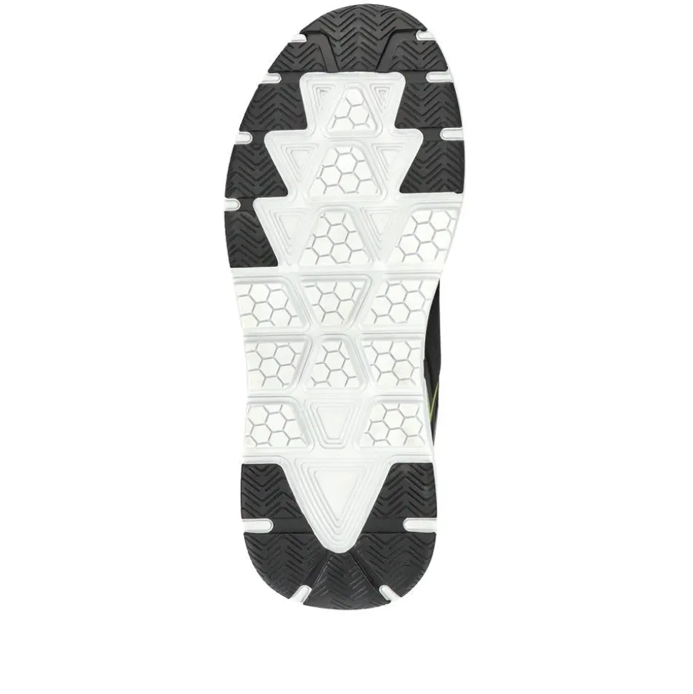Easy Step In Wide Fit Memory Foam Trainers - Black