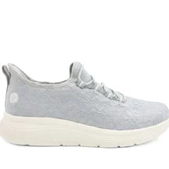 Easy Step In Wide Fit Memory Foam Trainers - Blue