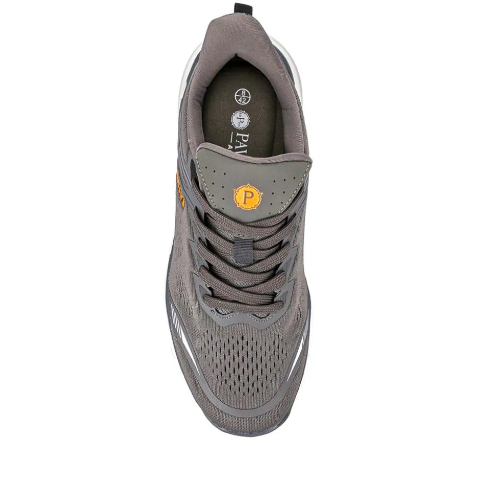 Easy Step In Wide Fit Memory Foam Trainers - Grey