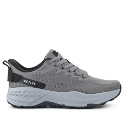 Easy Step In Wide Fit Memory Foam Trainers - Grey