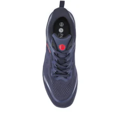 Easy Step In Wide Fit Memory Foam Trainers - Navy