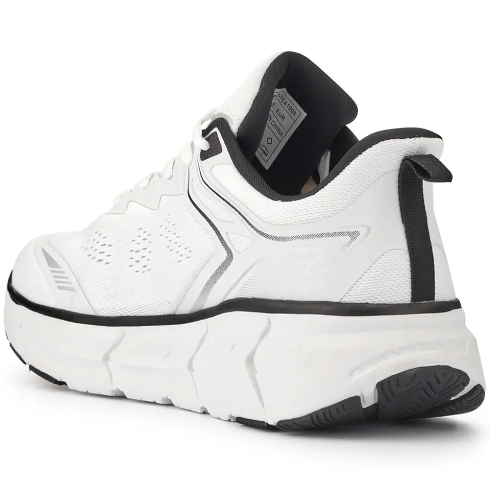 Easy Step In Wide Fit Memory Foam Trainers - White