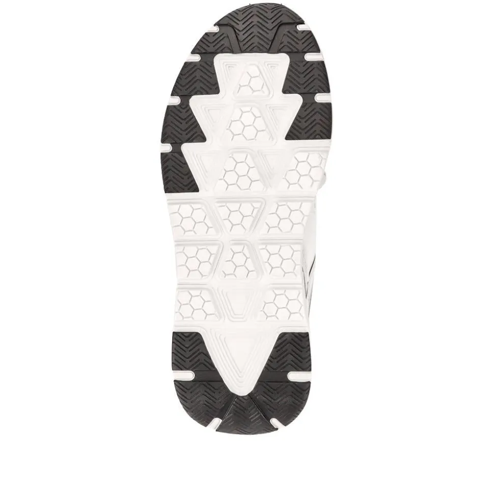 Easy Step In Wide Fit Memory Foam Trainers - White