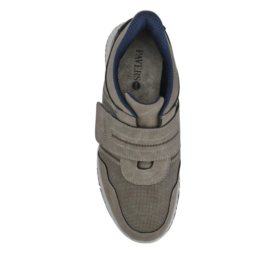 Easy Step In Wide Fit Touch Fastening Trainers - Grey