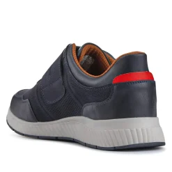 Easy Step In Wide Fit Touch Fastening Trainers - Navy