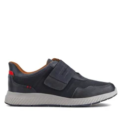 Easy Step In Wide Fit Touch Fastening Trainers - Navy