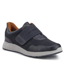 Easy Step In Wide Fit Touch Fastening Trainers - Navy