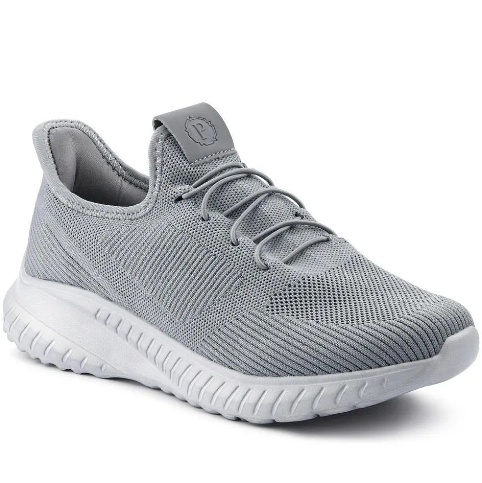 Easy Step In Wide Fit Trainers - Grey