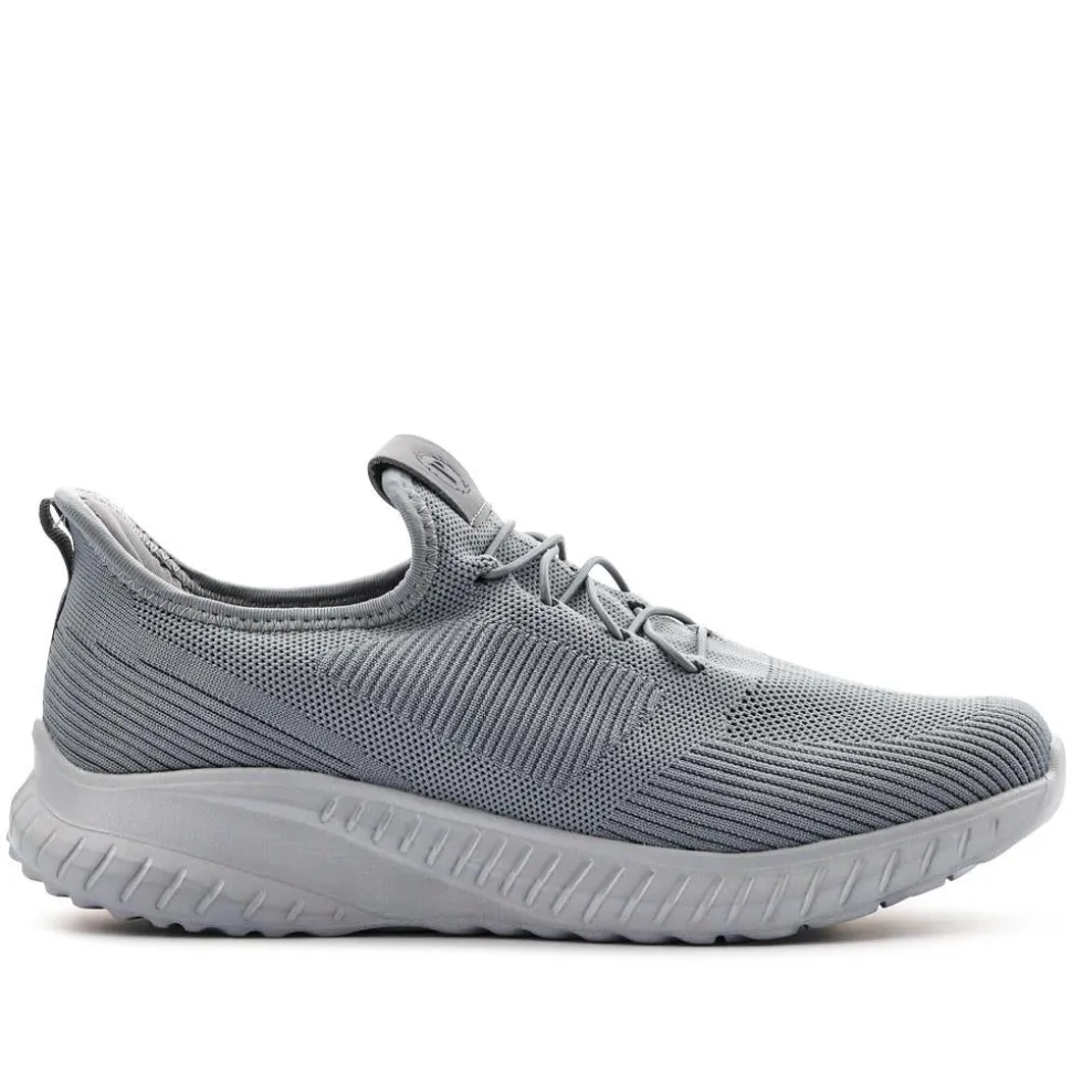 Easy Step In Wide Fit Trainers - Grey