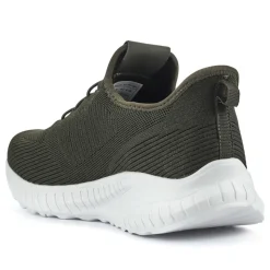 Easy Step In Wide Fit Trainers - Khaki