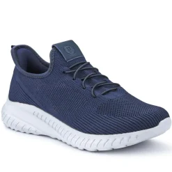 Easy Step In Wide Fit Trainers - Navy