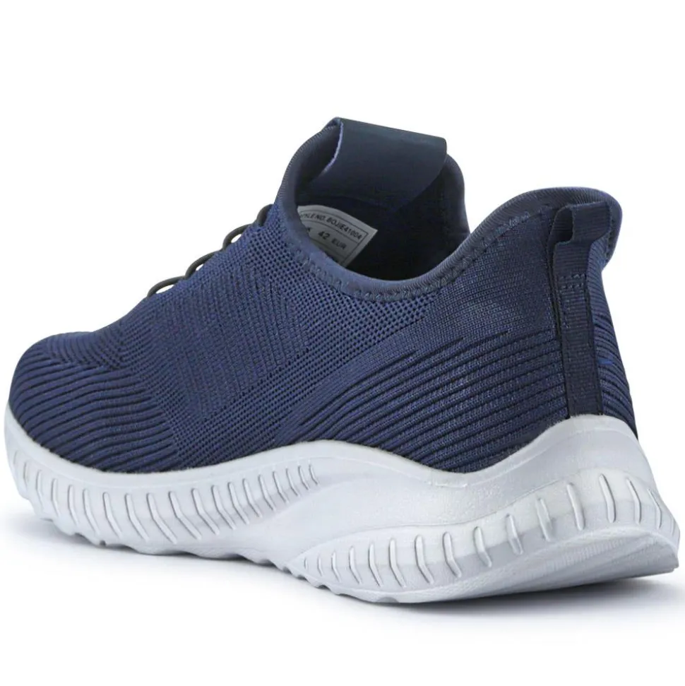 Easy Step In Wide Fit Trainers - Navy