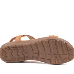 Elasticated Embellished Slingback Sandals - Tan
