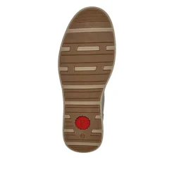 Elasticated Fabric Slip-Ons - Khaki Multi