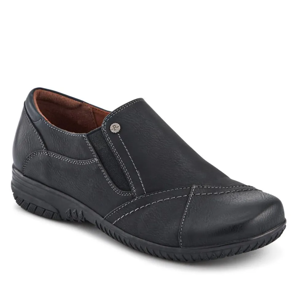 Elasticated Slip-On Shoes - Black
