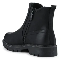 Elasticated Smart Slip On Boots - Black
