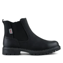 Elasticated Smart Slip On Boots - Black