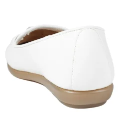 Elegant Wedge Loafers - White
