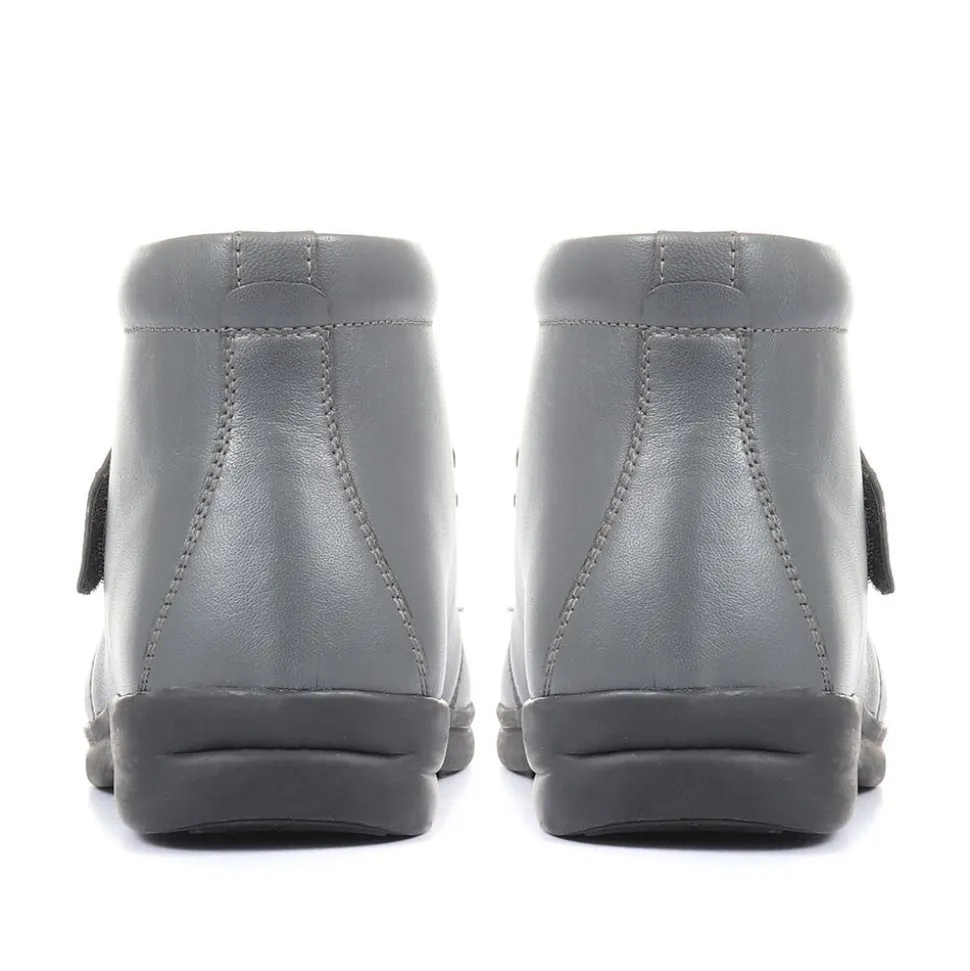 Elysa Touch Fastening Shoe - Grey