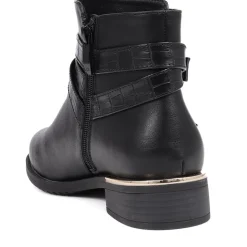 Embellished Ankle Boots - Black