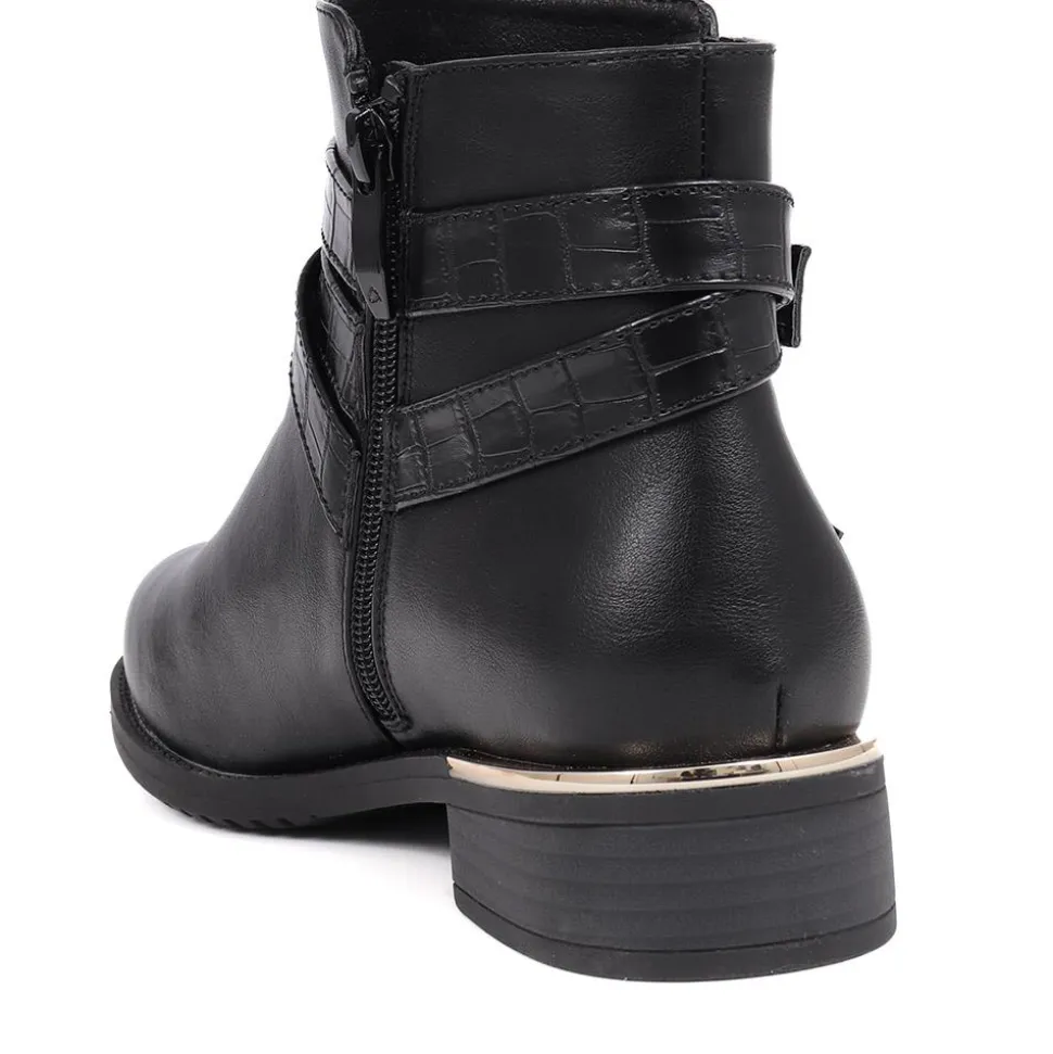 Embellished Ankle Boots - Black