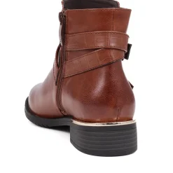 Embellished Ankle Boots - Tan