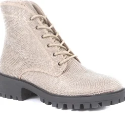 Embellished Ankle Boots - Taupe