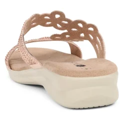 Embellished Floral Mules - Blush